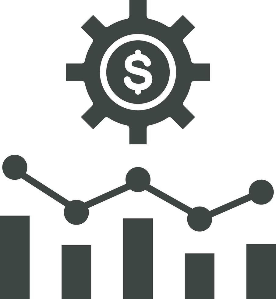 Coût la gestion icône vecteur image. adapté pour mobile applications, la toile applications et impression médias.