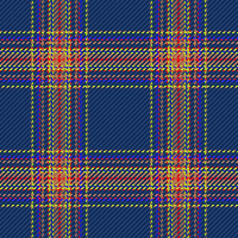 plaid texture en tissu de tartan sans couture Contexte avec une modèle textile vecteur vérifier.