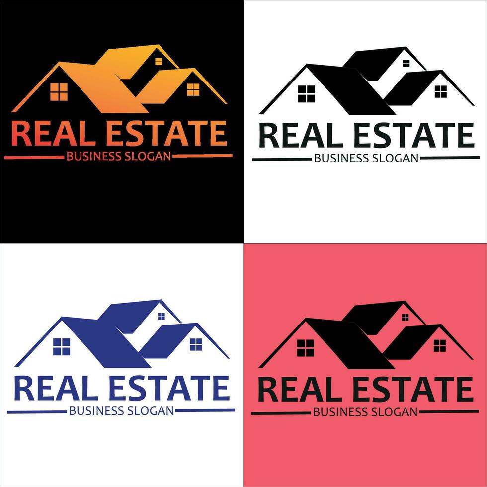 réel Etat logo avec style moderne pour construction , architecture , résidence , Hôtel , propriété affaires , Accueil intérieur ou extérieur vecteur