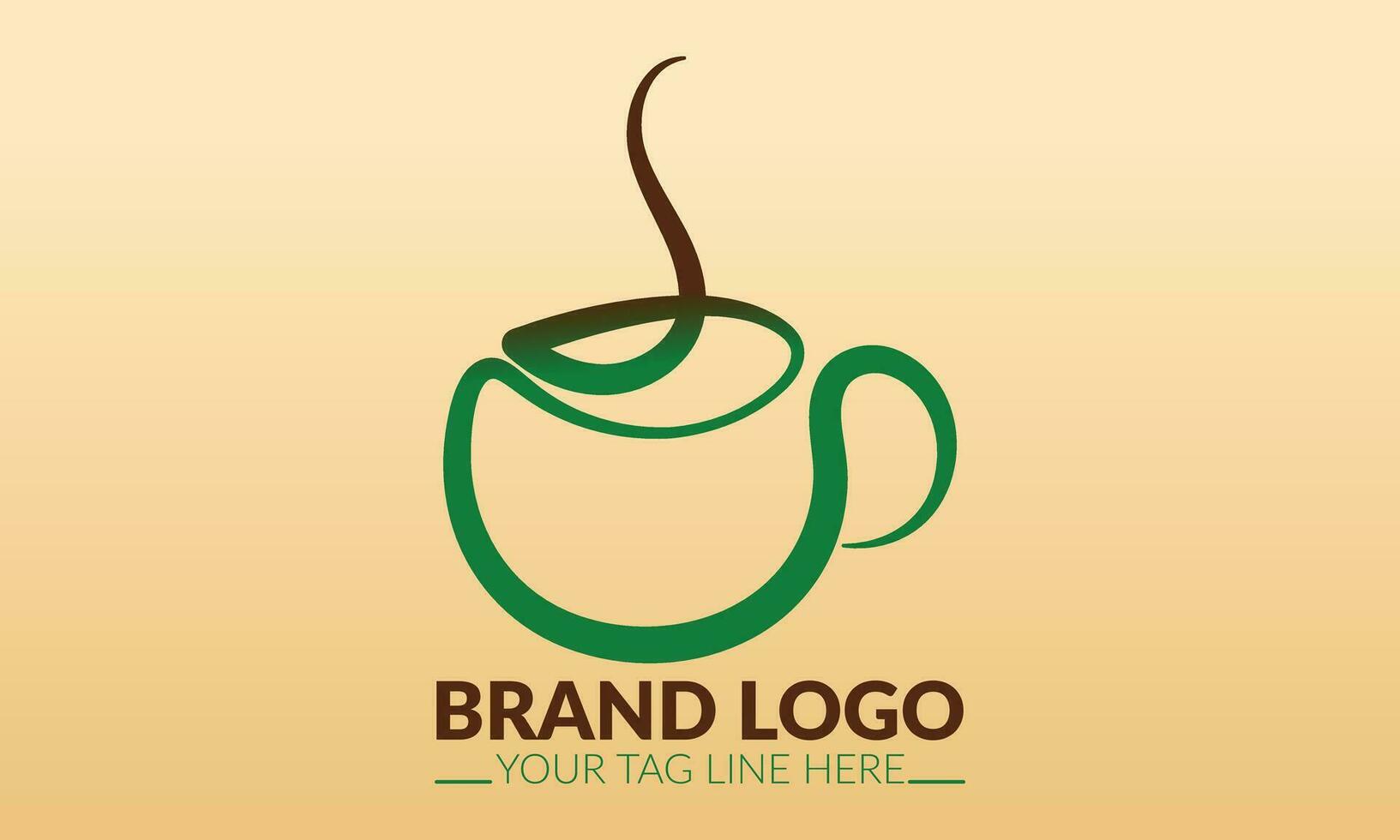 café logo. thé tasse logo ou icône. thé logo. vecteur