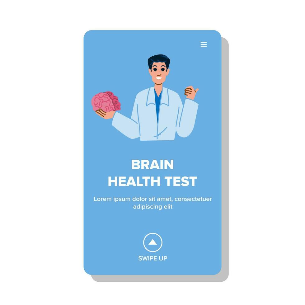 mental cerveau santé tester vecteur