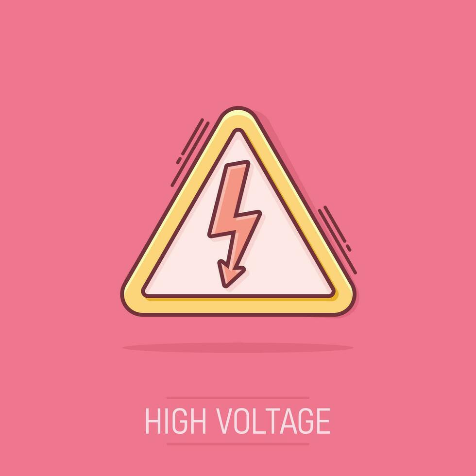 icône de signe de prise électrique de dessin animé de vecteur dans le style comique. pictogramme d'illustration de signe de prise de courant. concept d'effet d'éclaboussure d'affaires de câble électrique.