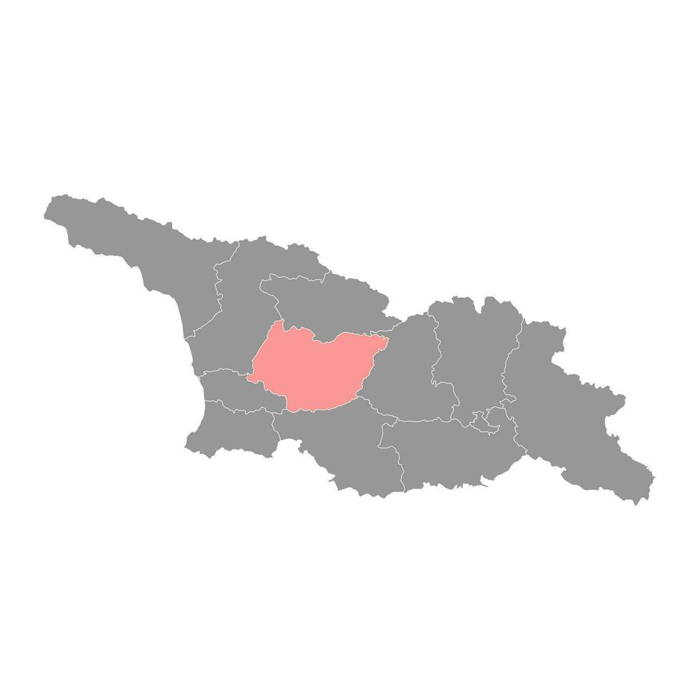 imereti Région carte, administratif division de Géorgie. vecteur illustration.