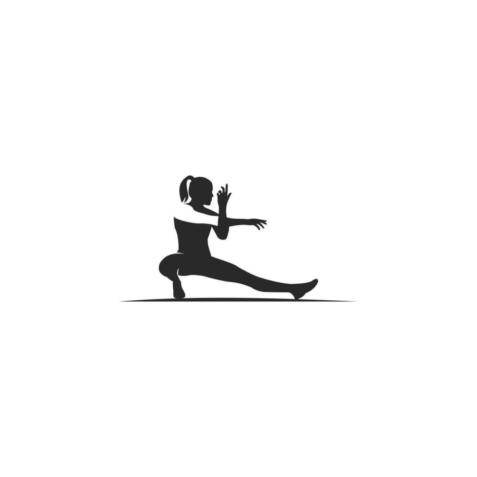 femmes physique aptitude exercice silhouette vecteur