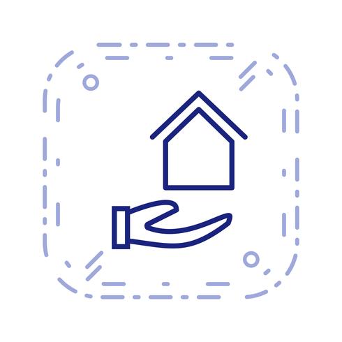 Maison sur Vector Icon