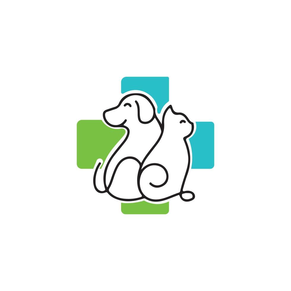 création de logo de chien vecteur