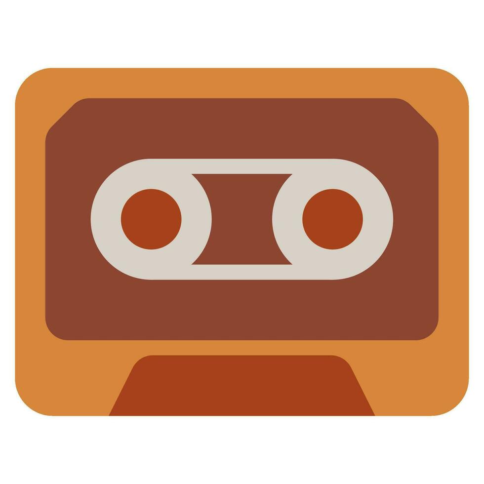 Podcast cassette ruban icône illustration vecteur