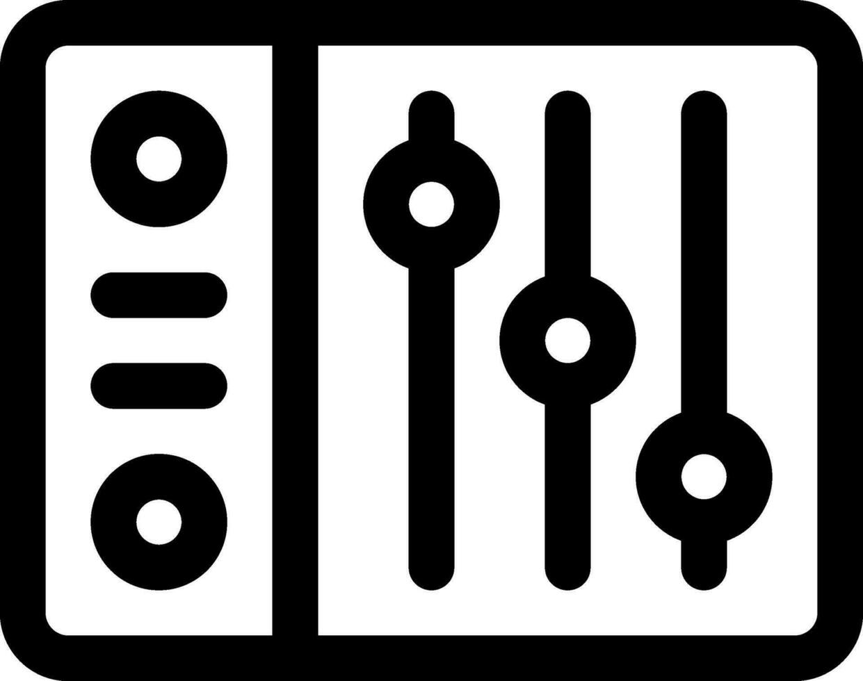 cette icône ou logo la musique icône ou autre où il explique le les types de musical instruments cette sont souvent joué et autres et être utilisé pour la toile, application et logo conception vecteur