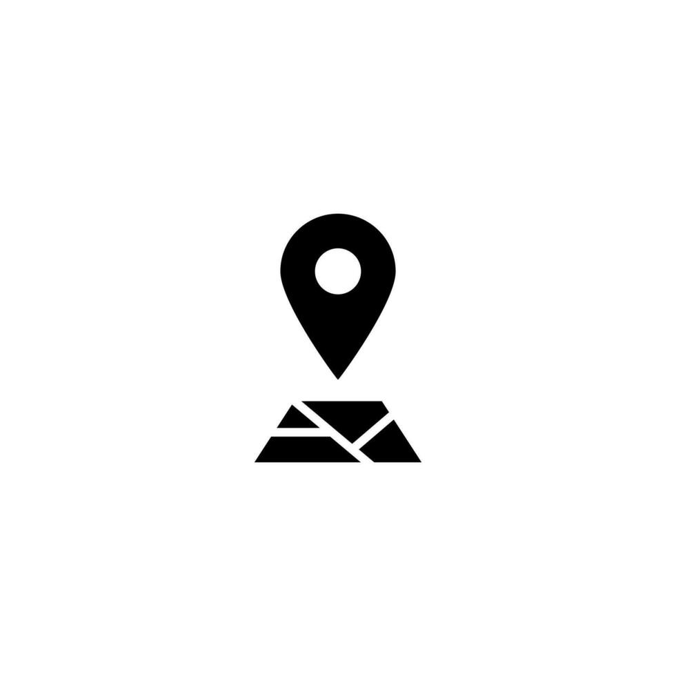 Facile emplacement icône conception avec carte illustration, moderne plat emplacement point symbole modèle vecteur