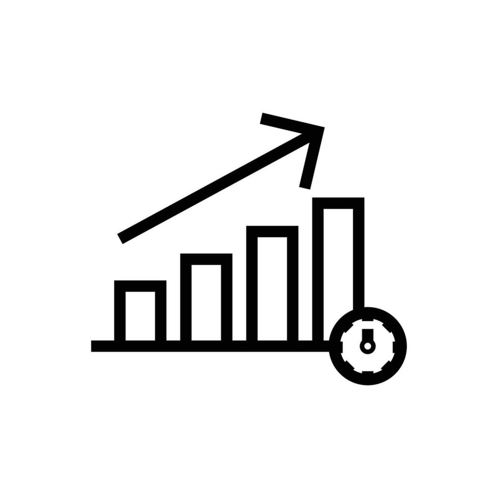productivité icône. contour icône vecteur