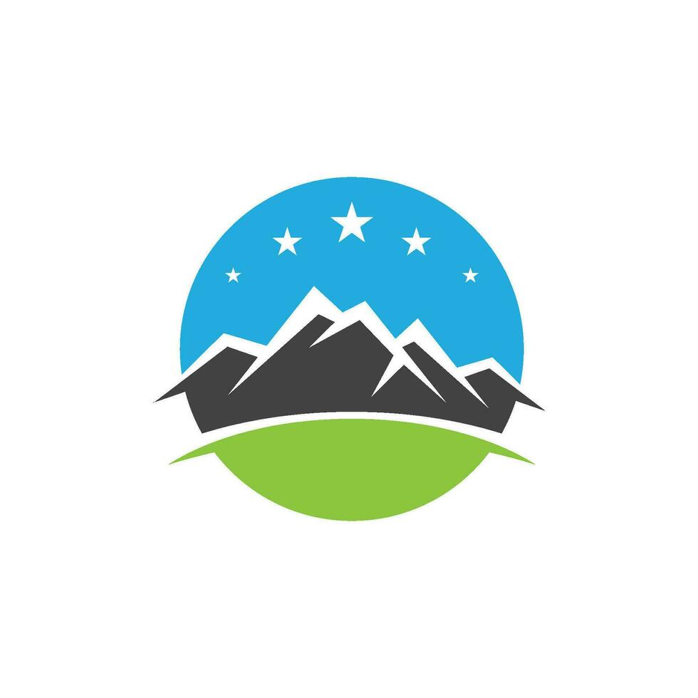 logo d & # 39; icône de montagne vecteur