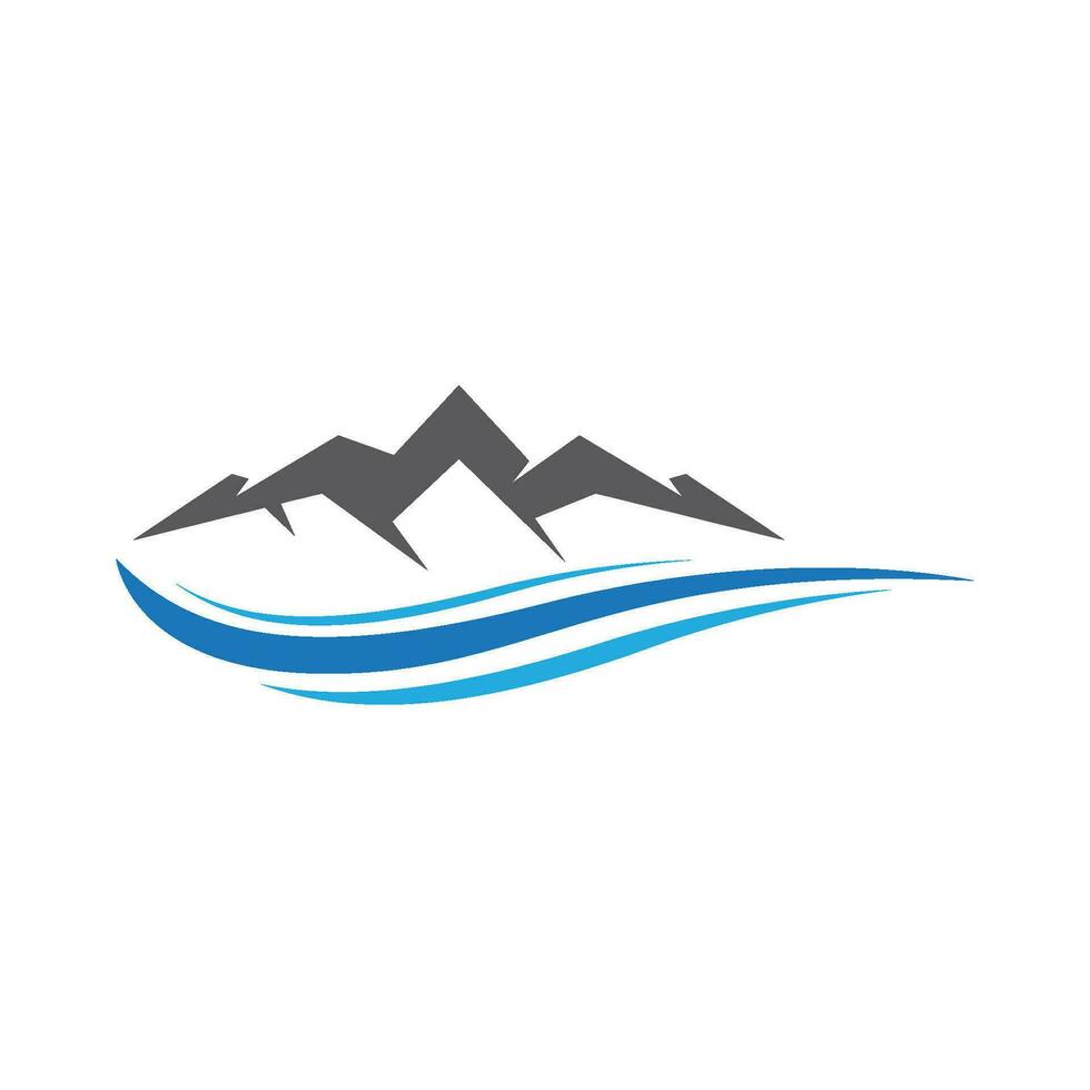 logo d & # 39; icône de montagne vecteur