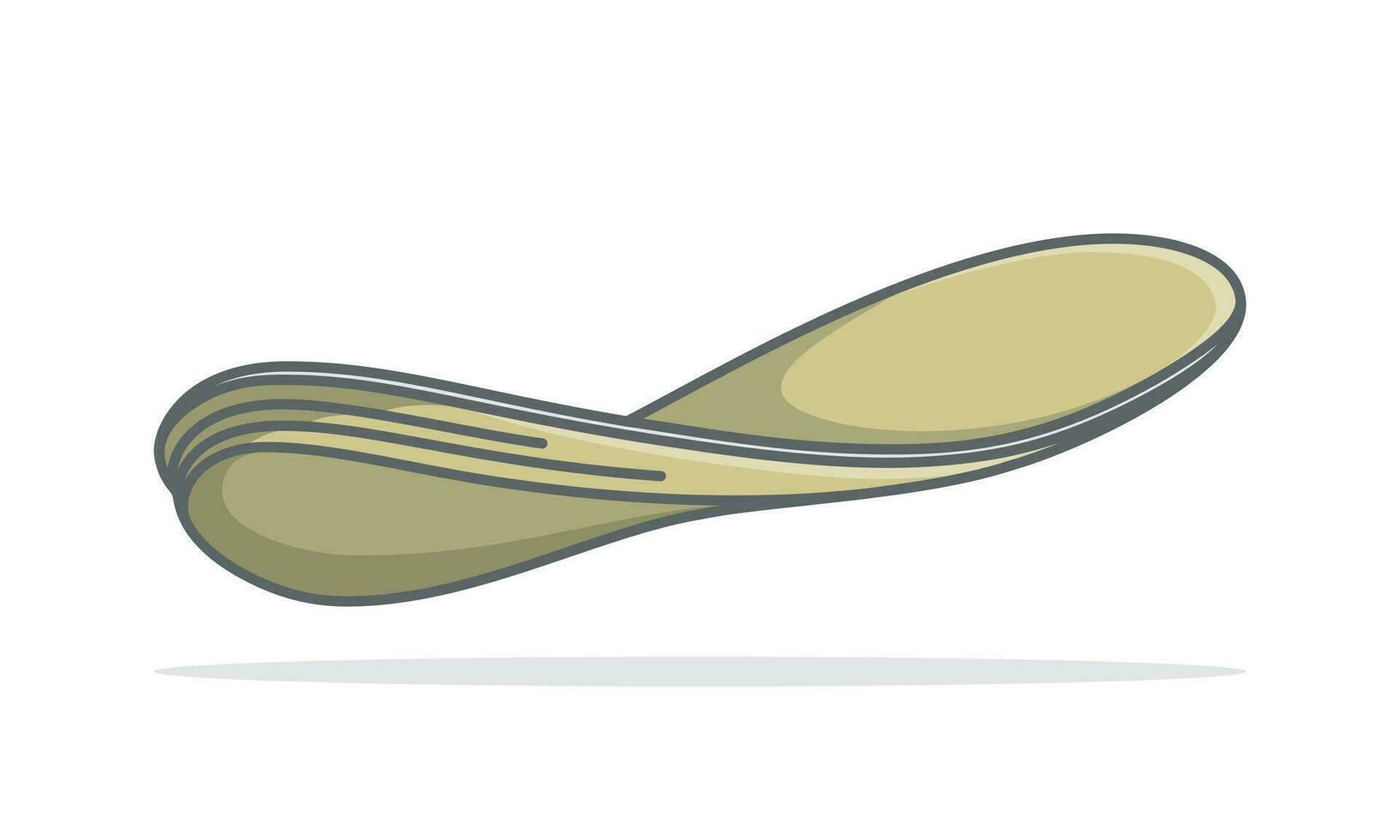 semelles pour une confortable et en bonne santé marcher. vecteur orthèse semelle intérieure icône dans le style de une plat allonger de orthèse des biens icône ensemble.