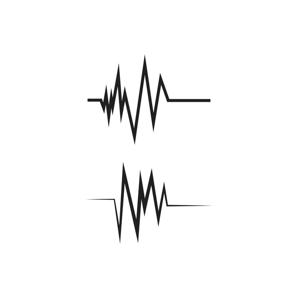 modèle de conception d'illustration vectorielle d'ondes sonores vecteur