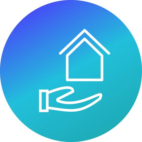 Maison sur Vector Icon