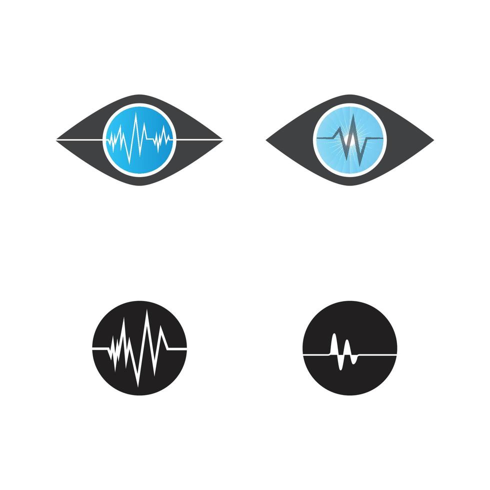 modèle de conception d'illustration vectorielle d'ondes sonores vecteur