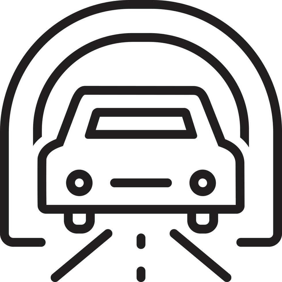 icône de ligne pour le métro vecteur