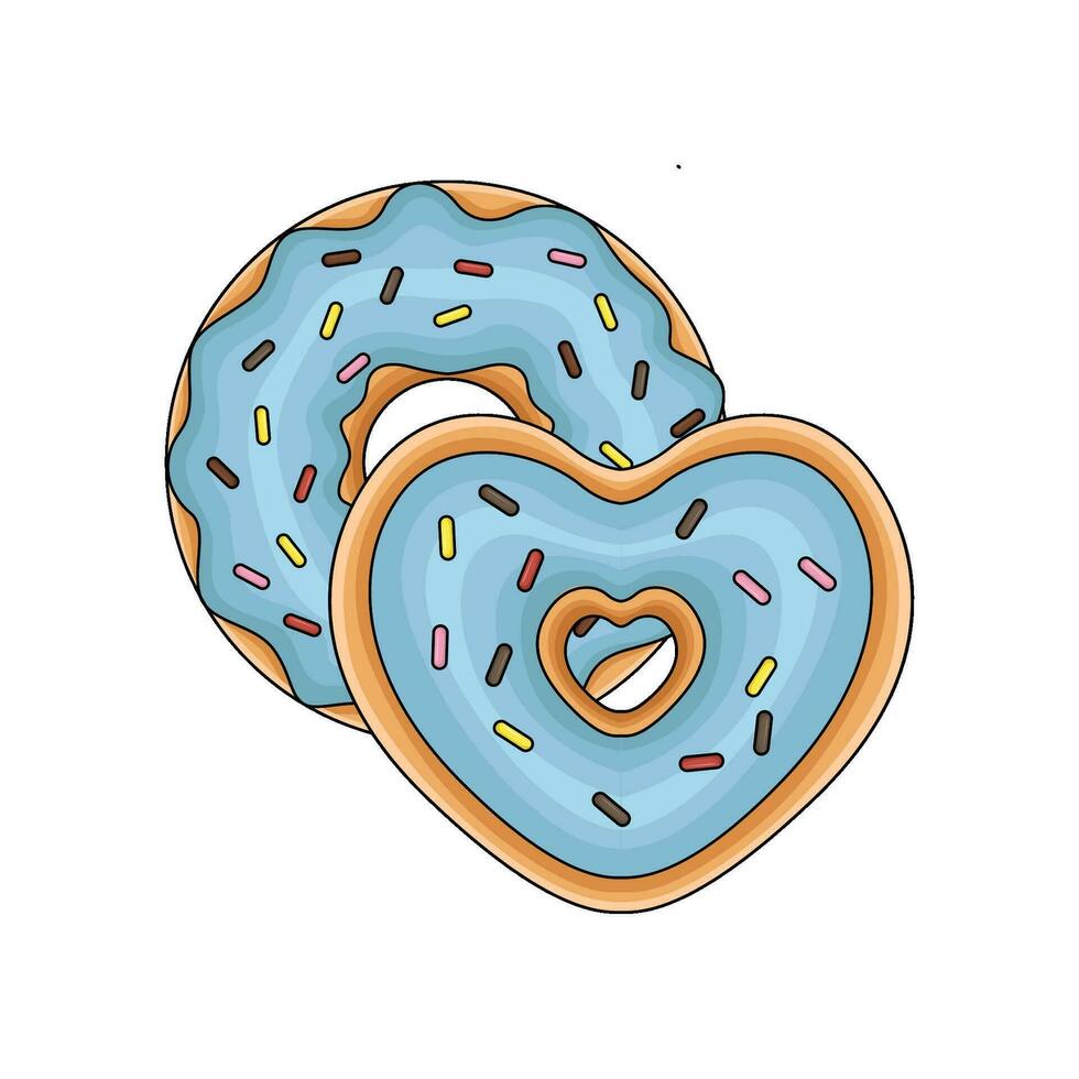 sucré Donut illustration vecteur