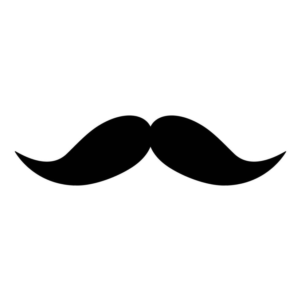 moustache vecteur icône. Facile illustration de guidon moustache vecteur icône pour la toile.