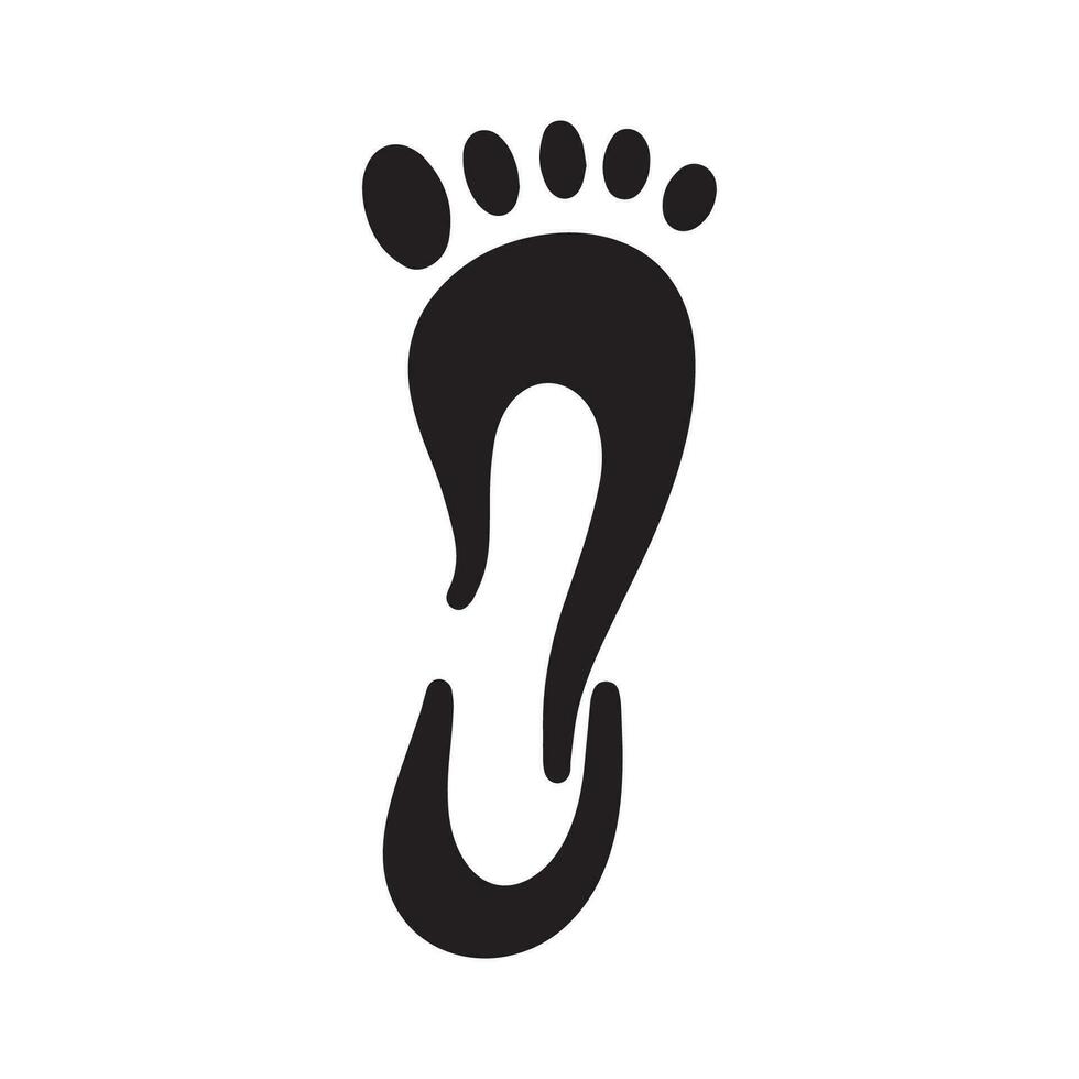 modèle de logo d'icône de pied et de soins soins de santé du pied et de la cheville vecteur