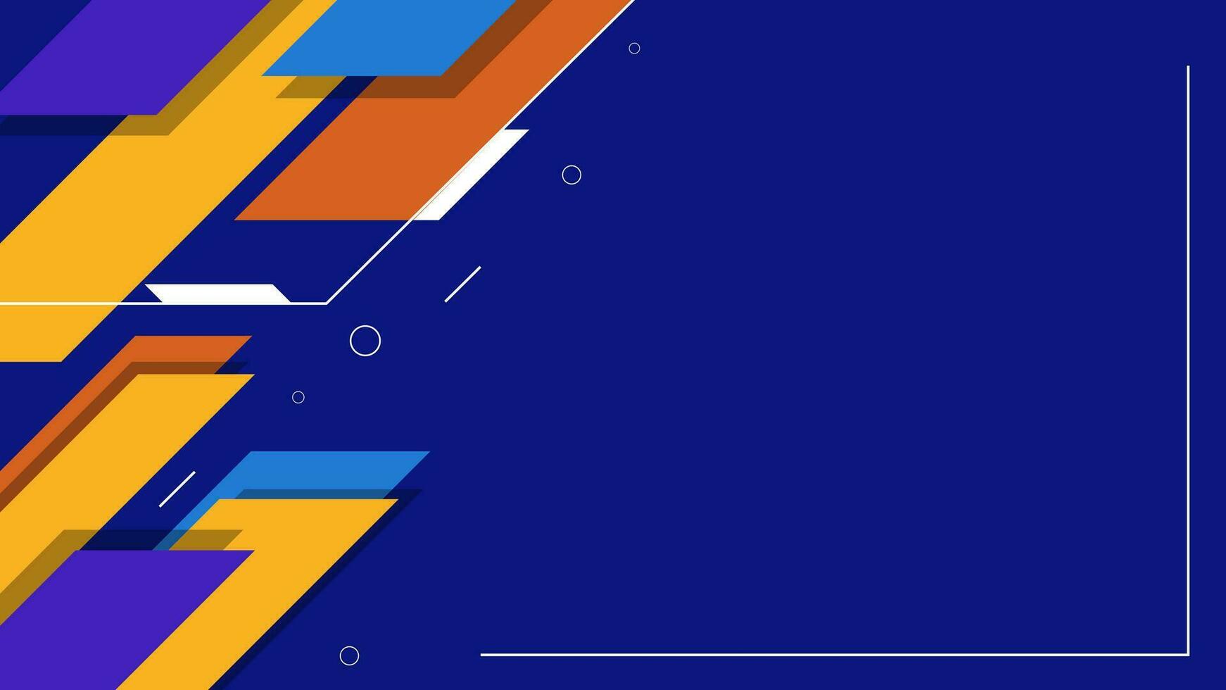 vecteur illustration bleu abstrait Contexte avec coloré formes, adapté pour bannières