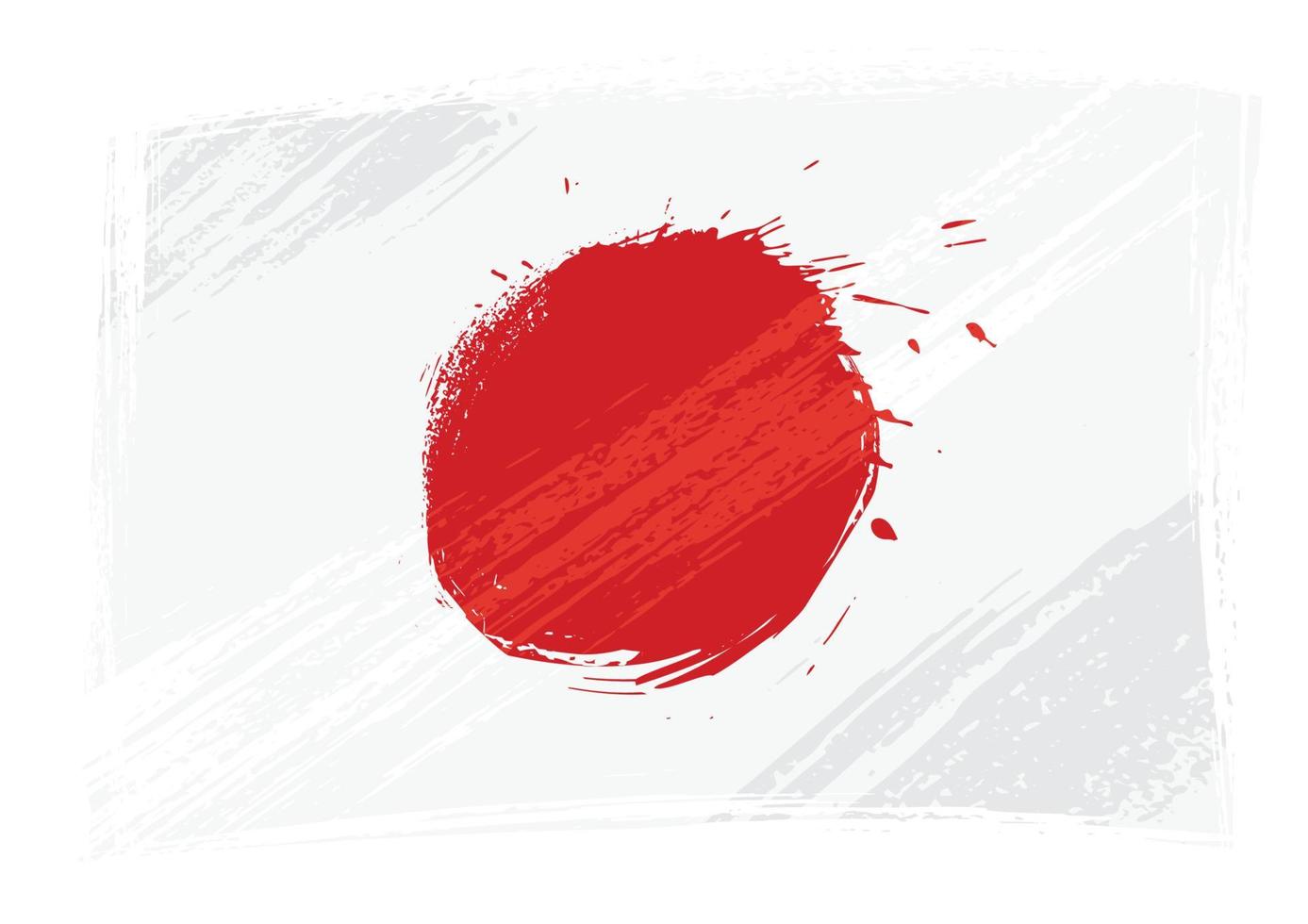 drapeau du japon grunge vecteur