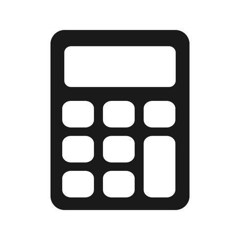 Icône de calculatrice de vecteur