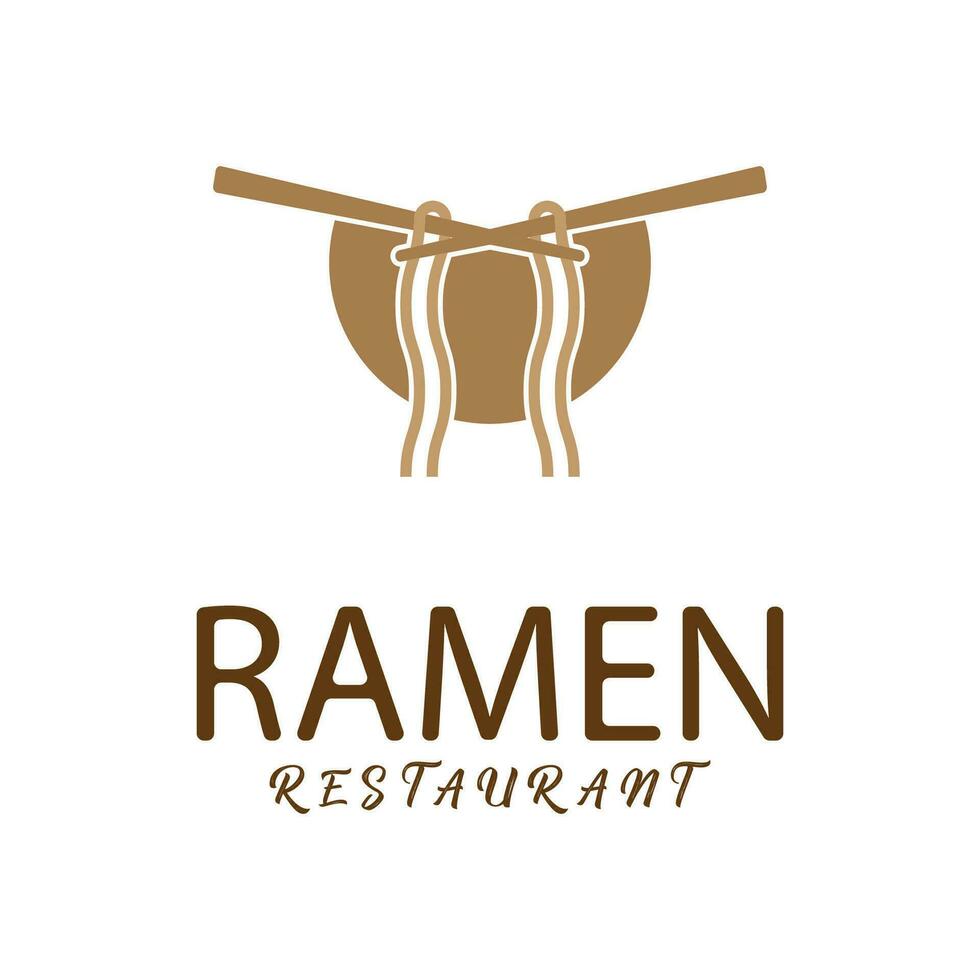 ramen illustration logo vecteur