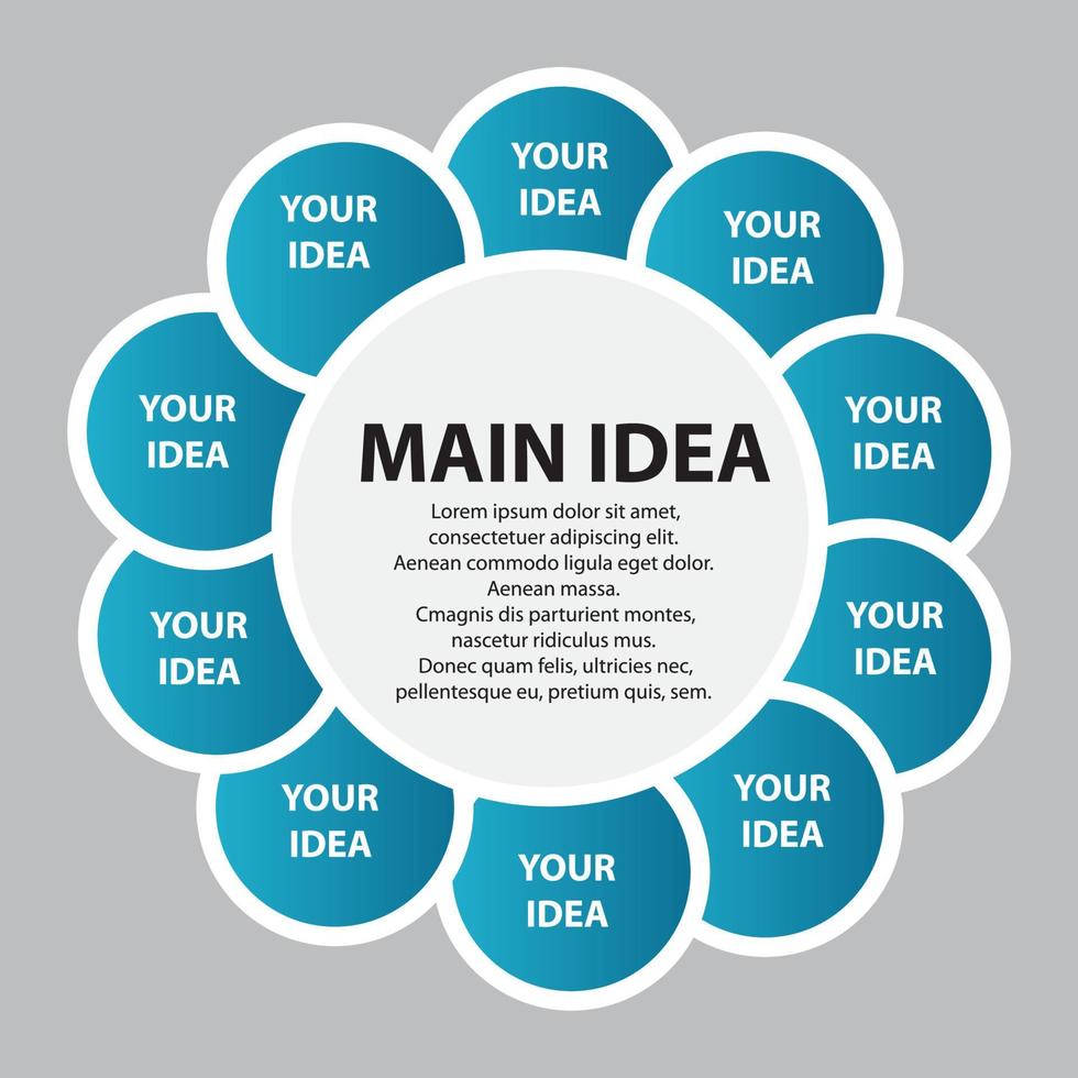 illustration vectorielle de modèle d'entreprise infographique vecteur