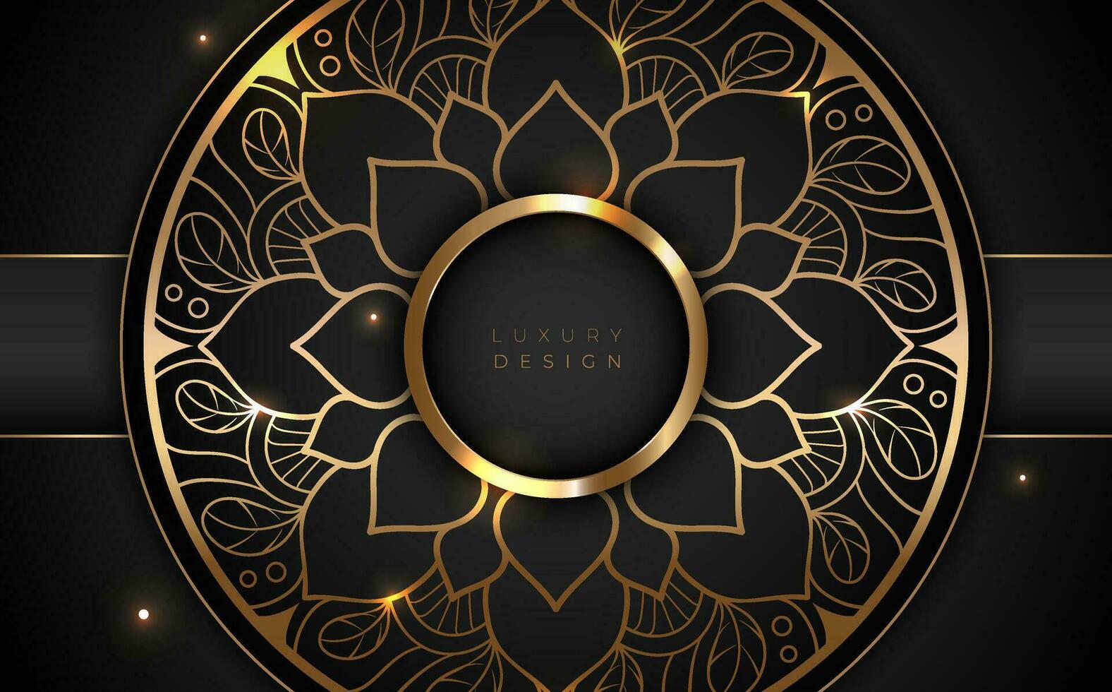 luxe mandala Ramadan Contexte. arabe islamique modèle style. vecteur