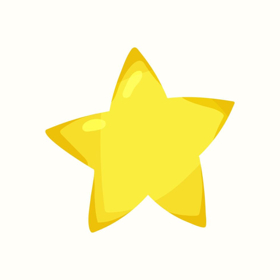Star. illustration vectorielle dans un style plat vecteur