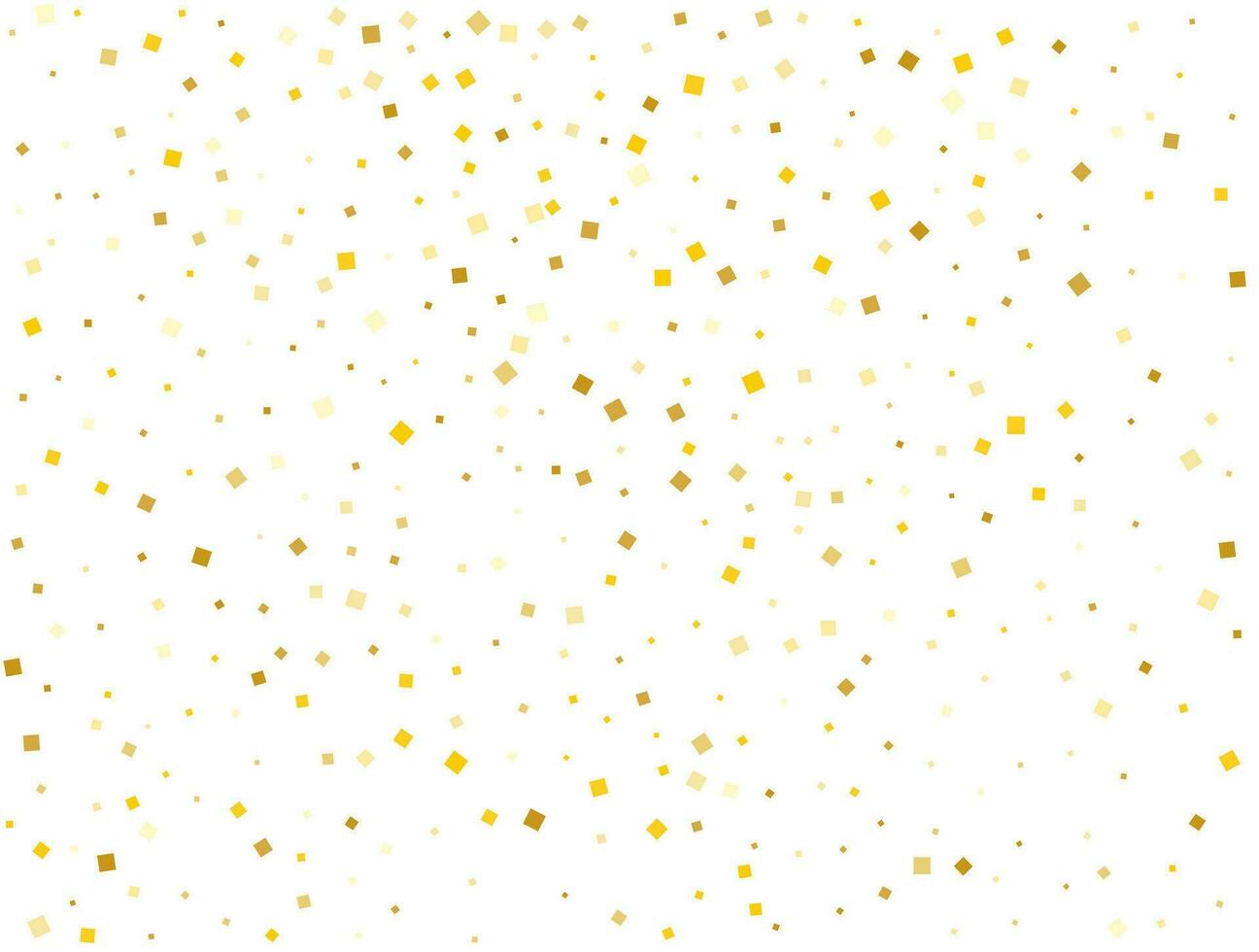 mariage d'or carré confettis. vecteur illustration