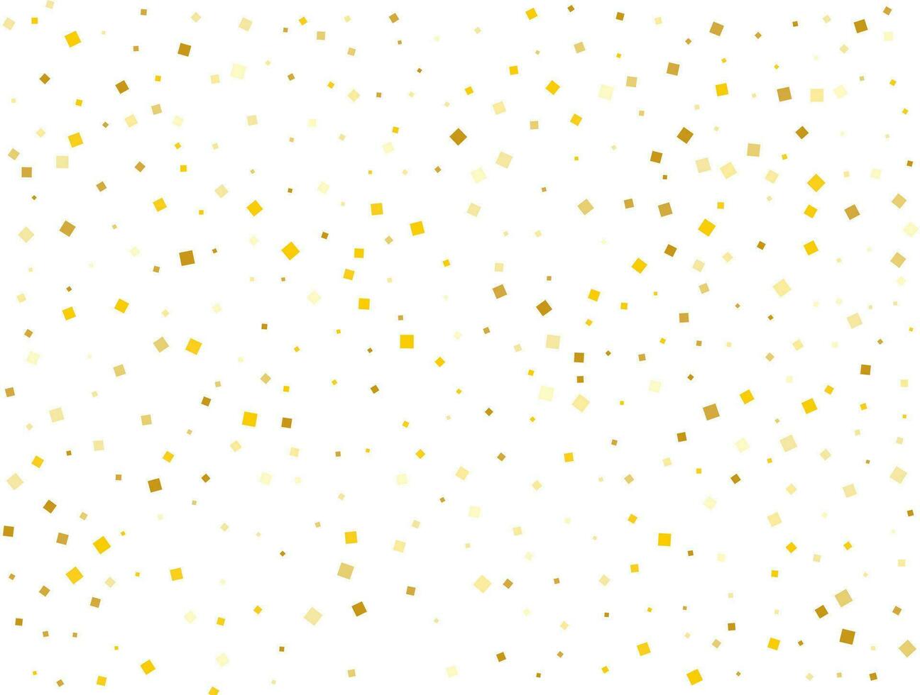 mariage d'or carré confettis. vecteur illustration