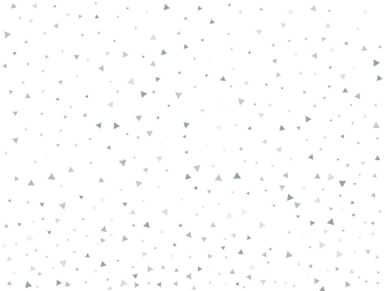 luxe lumière argent triangulaire briller confettis Contexte. blanc de fête texture vecteur