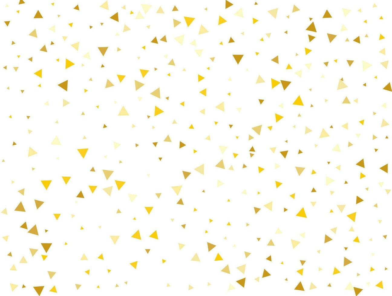 lumière d'or briller triangulaire confettis. pastel vacances textur vecteur