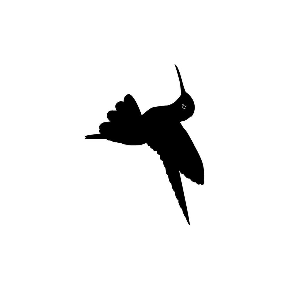 en volant colibri silhouette, pouvez utilisation art illustration, site Internet, logo gramme, pictogramme ou graphique conception élément. vecteur illustration