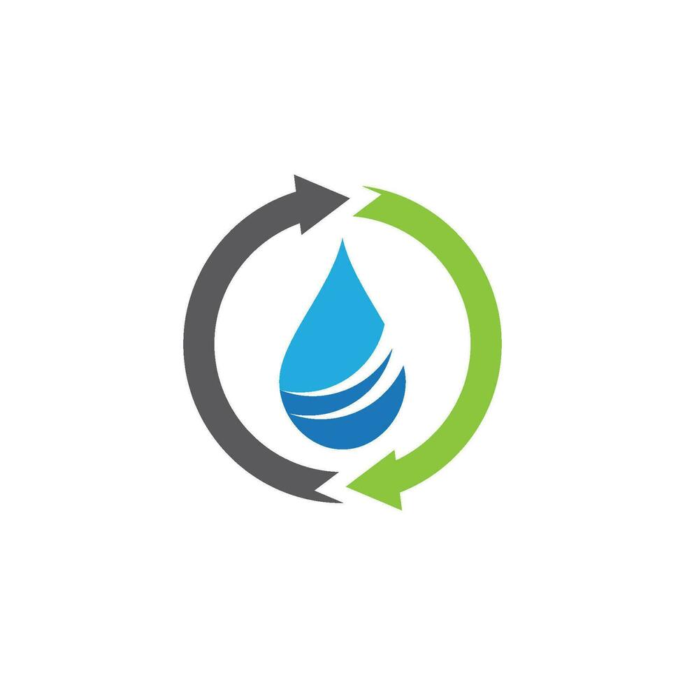 modèle de logo de goutte d'eau vecteur