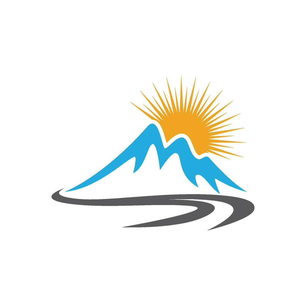 logo d & # 39; icône de montagne vecteur