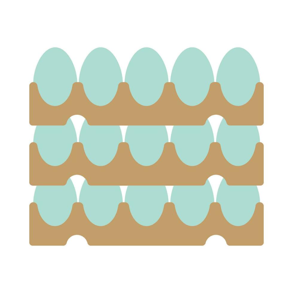 la volaille des œufs plat illustration vecteur
