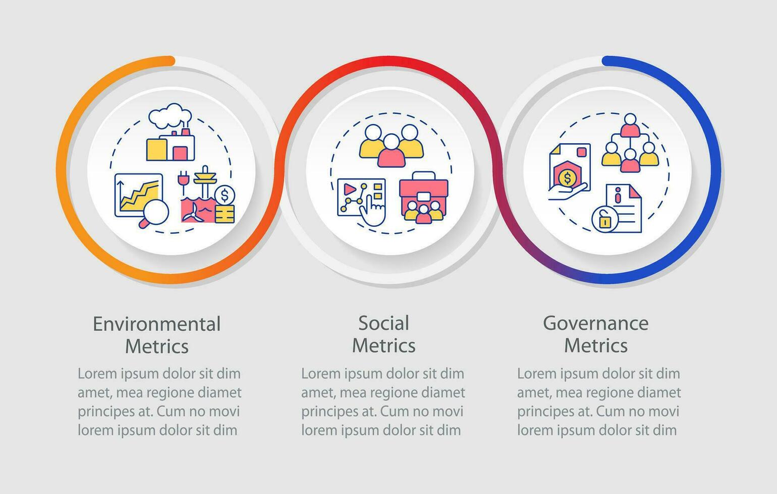 2d climat métrique vecteur infographie modèle avec Facile mince ligne Icônes concept, Les données visualisation avec 3 pas, processus chronologie graphique.