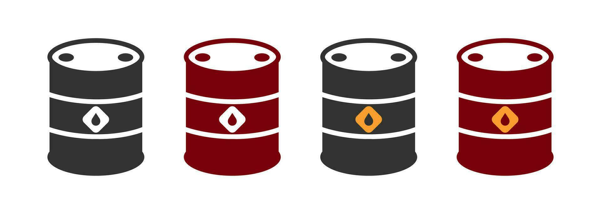 pétrole baril icône. carburant réserve symbole. signe récipient vecteur. vecteur