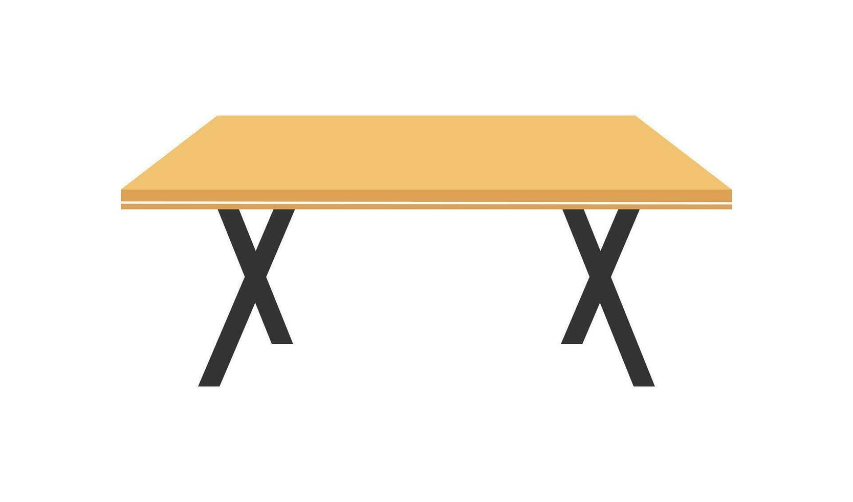 en bois table icône. meubles symbole. signe bureau vecteur. vecteur