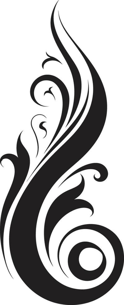 sophistiqué décoratif vecteur icône abstrait ornement caligraphique vecteur