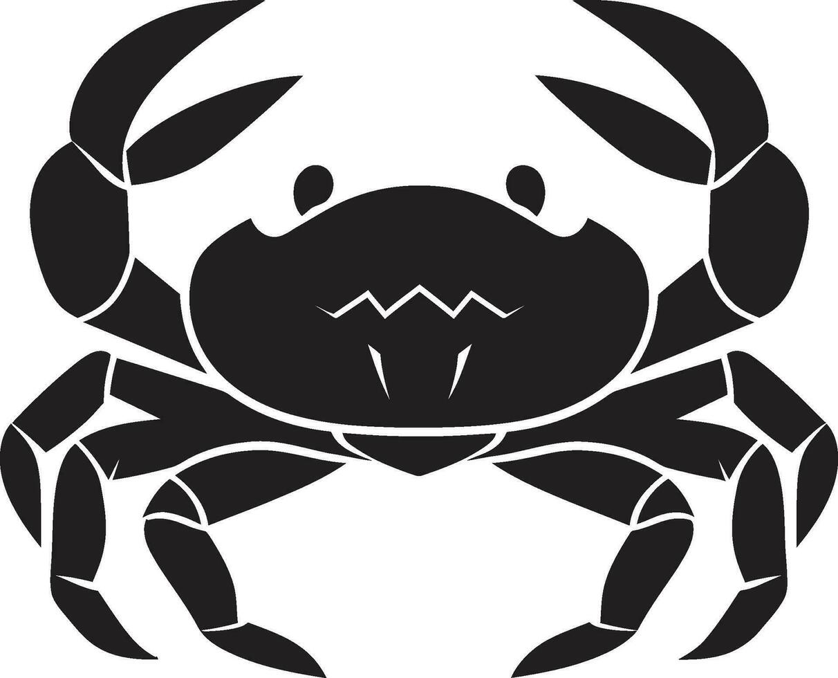Marin monarque vecteur Crabe emblème bord de mer Gardien Crabe vecteur