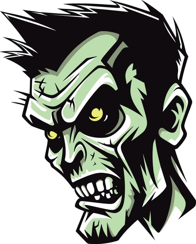 Mort-vivant copain zombi mascotte illustration Mort-vivant Beats zombi dj vecteur icône