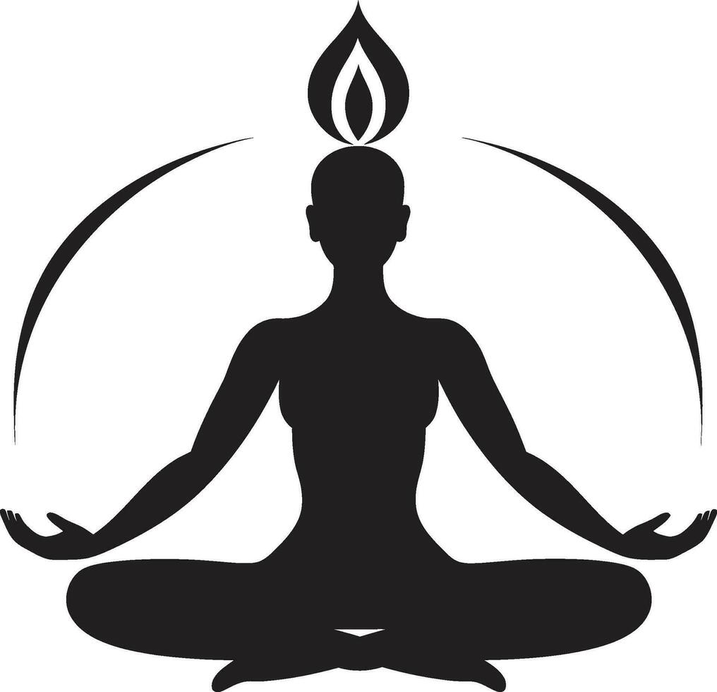 responsabiliserl'élégance yoga pose femme vecteur zénith zéphyr noir yoga femme logo conception