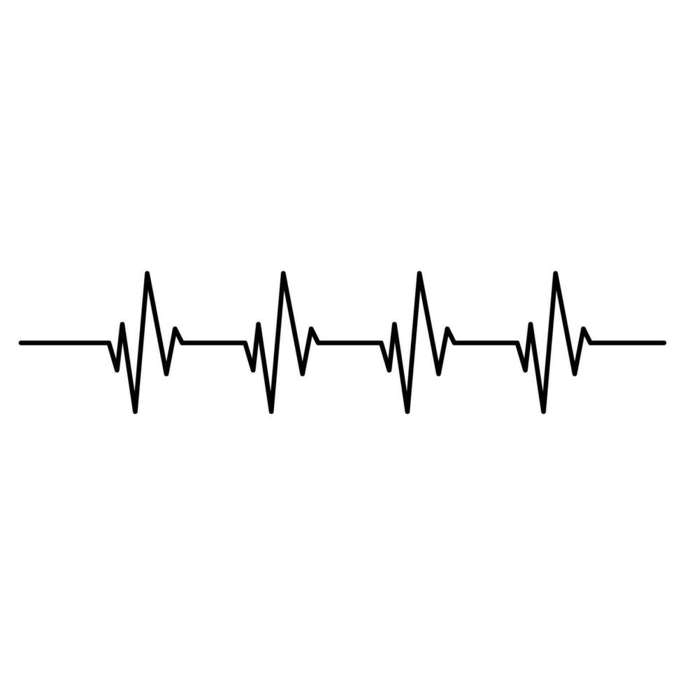 cardiogramme vecteur icône. cœur diagnostic rapport vecteur illustration signe. médical symbole.