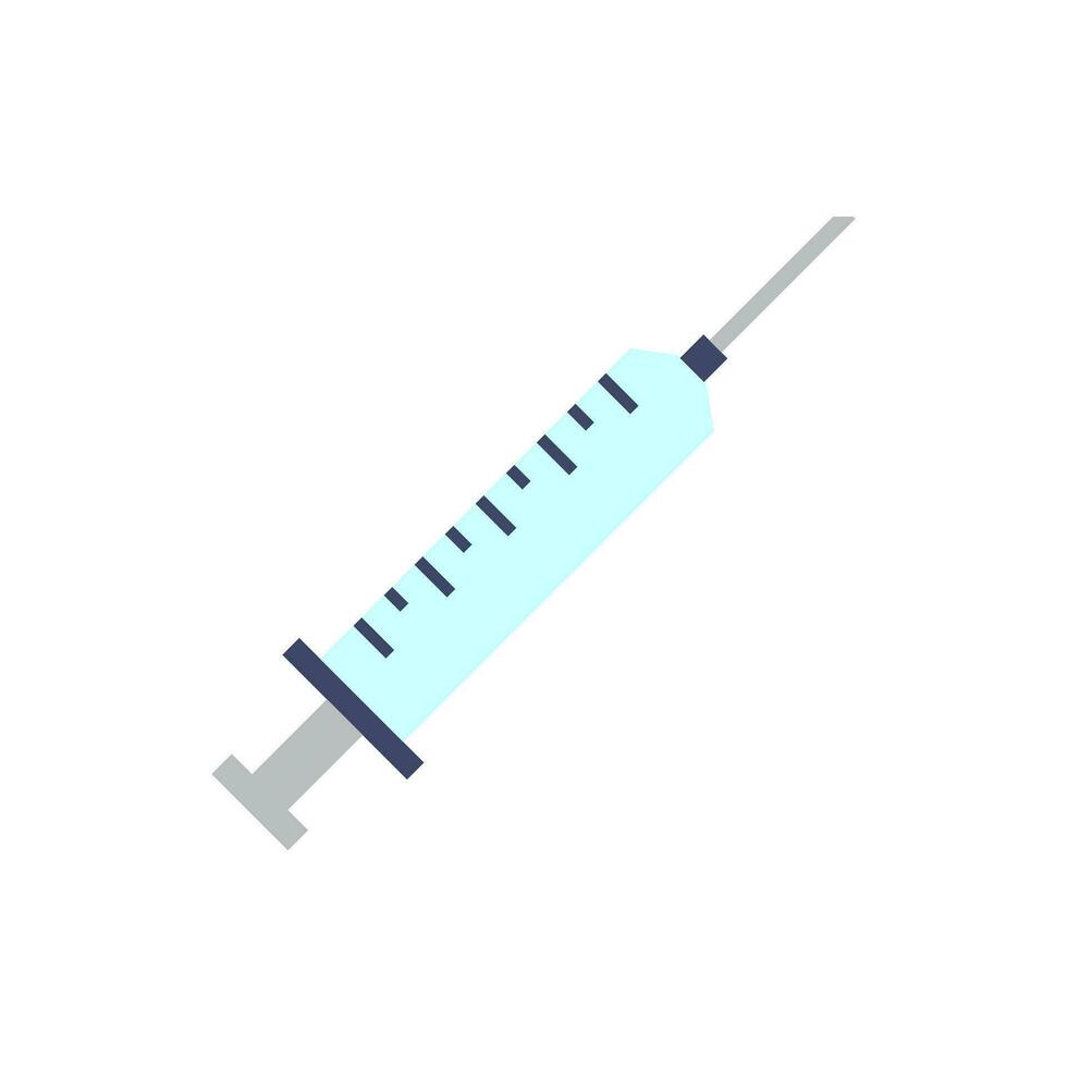 seringue icône vecteur. injection illustration signe. analyses symbole. vaccin logo. vecteur