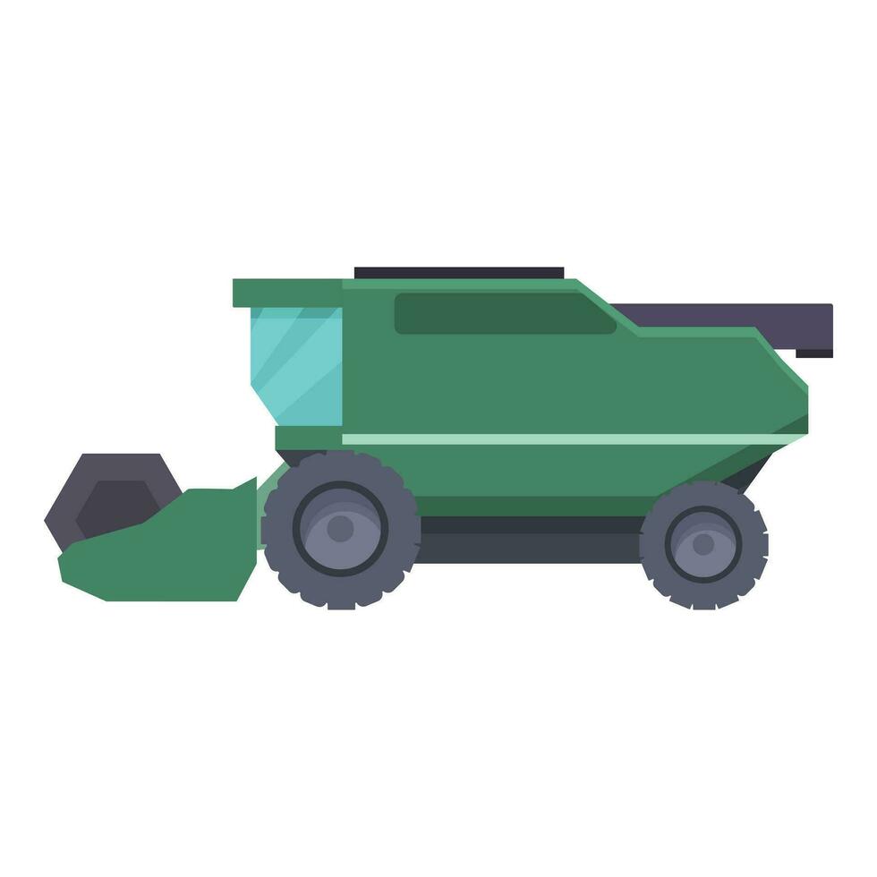 combiner moissonneuse icône dessin animé vecteur. rural véhicule vecteur