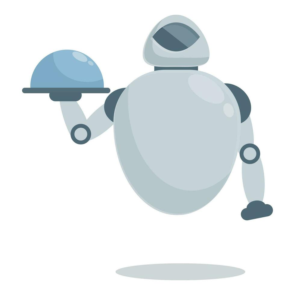 mouche Android robot icône dessin animé vecteur. ai chef électronique vecteur
